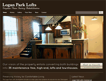 Tablet Screenshot of loganparklofts.com